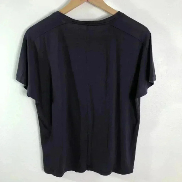 J Brand Plum Purple Soft Crewneck Tee Women's Size M - Picture 3 of 8